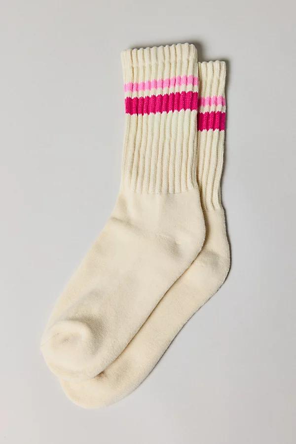 Athletic Striped Scrunch Crew Sock Womens at Urban Outfitters Product Image