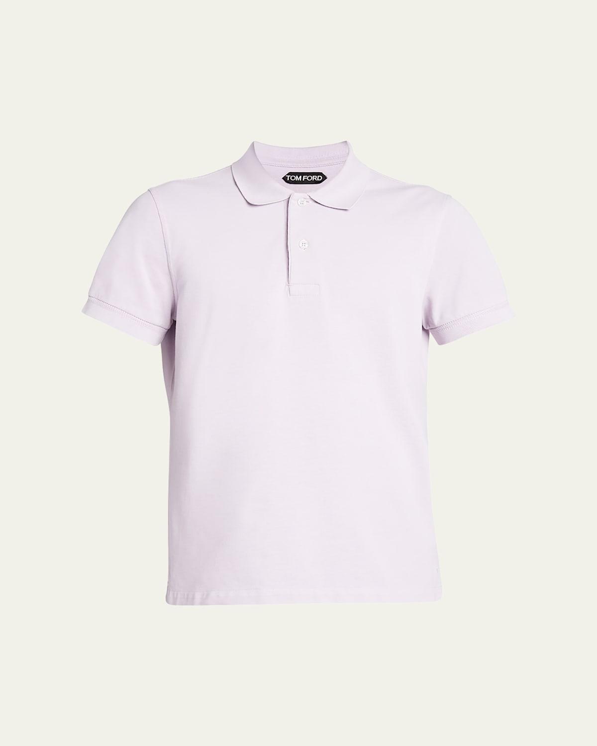Mens Cotton Pique Polo Shirt Product Image