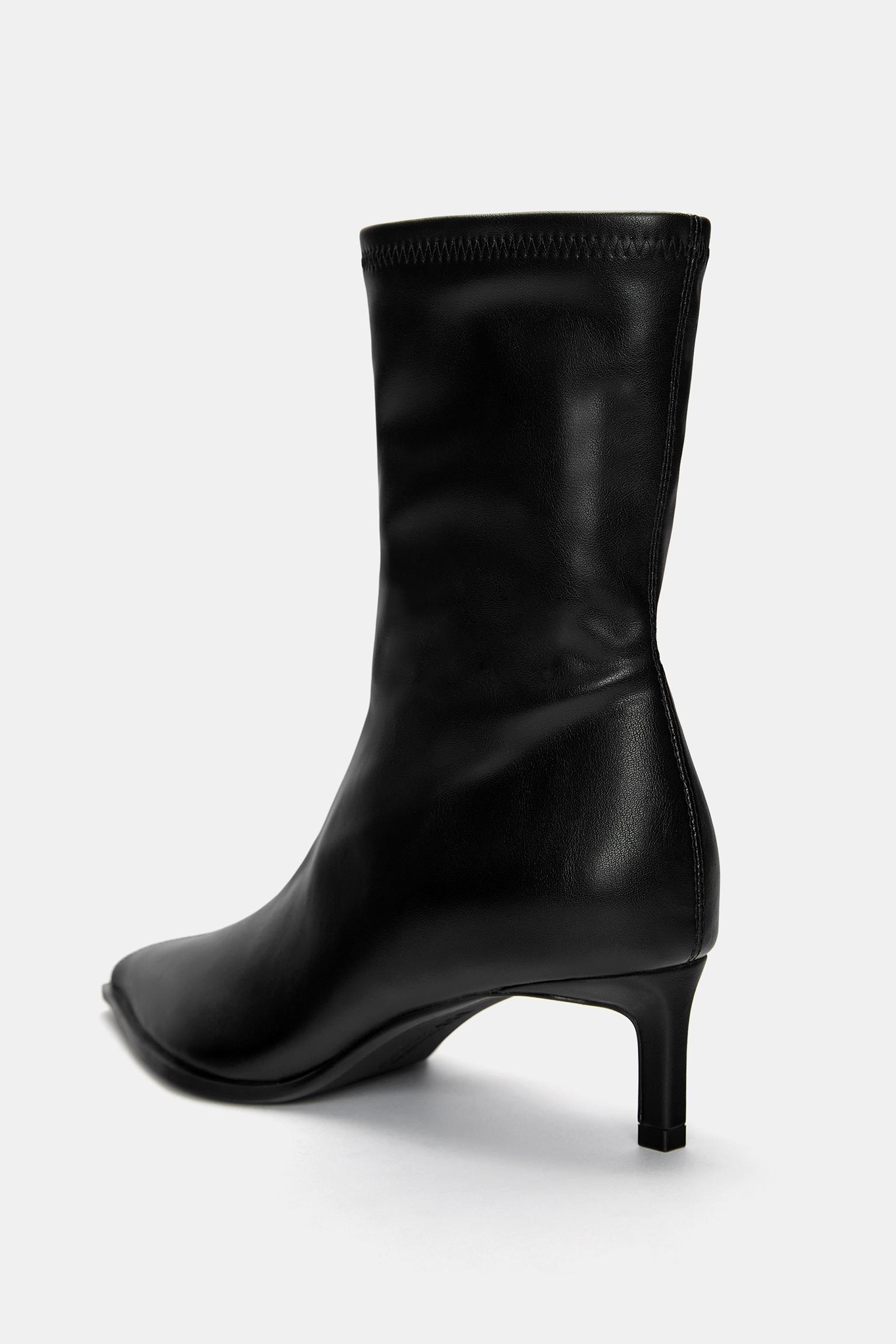 Stretch high-heel ankle boots Product Image