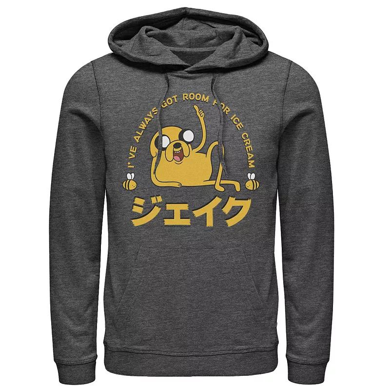 Men's Adventure Time Jake I've Always Got Room For Ice Cream Kanji Graphic Pullover Graphic Hoodie,  Product Image