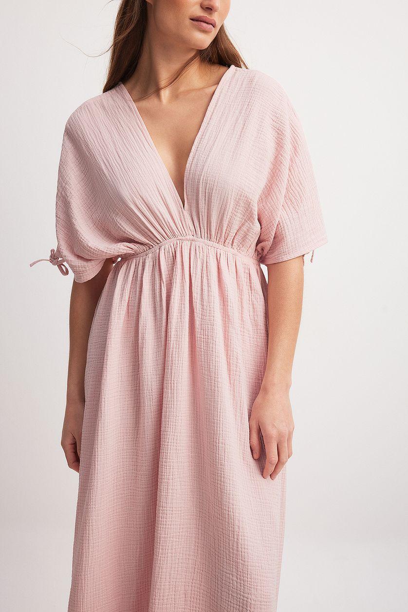V-neck Front and Back Maxi Dress Product Image