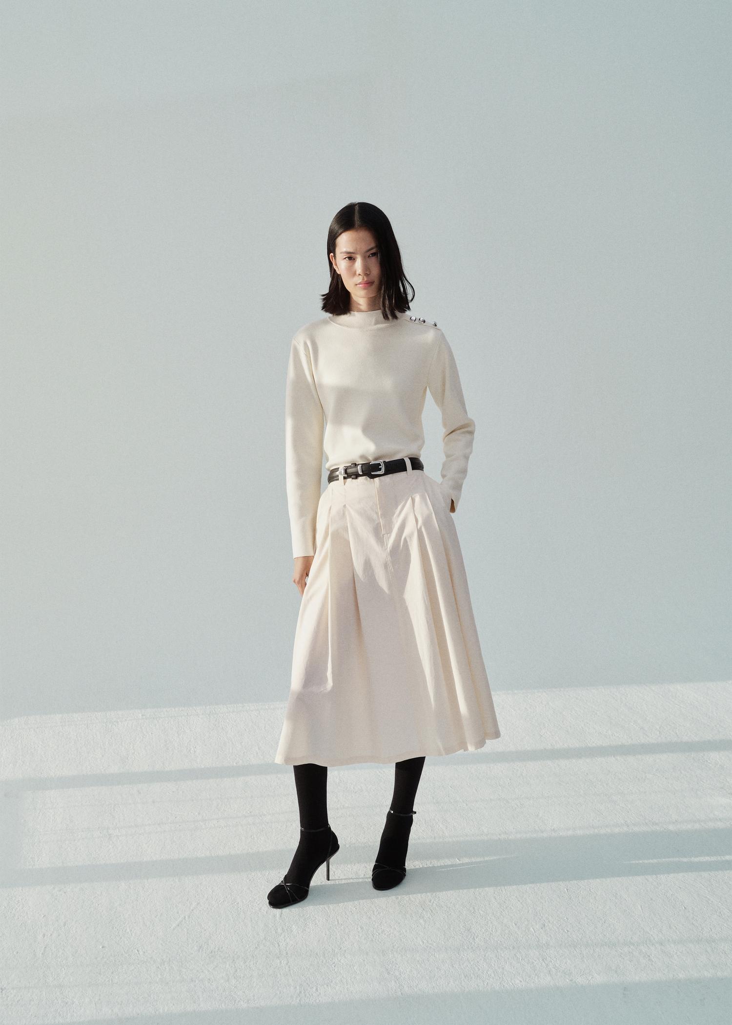 Buttons detail knit sweater - Women | MANGO USA Product Image