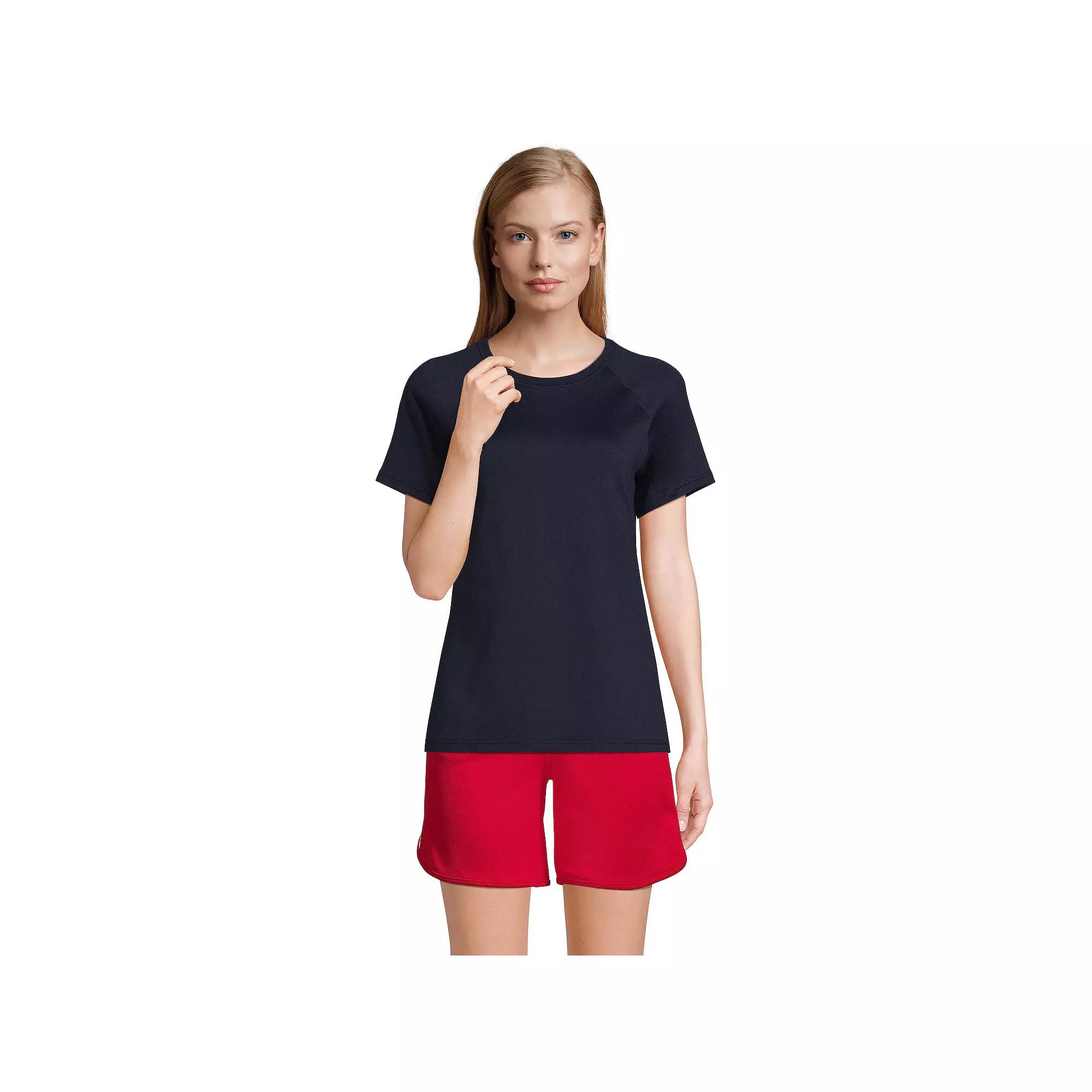 Women's Lands' End School Uniform Short Sleeve Active Tee,  Product Image