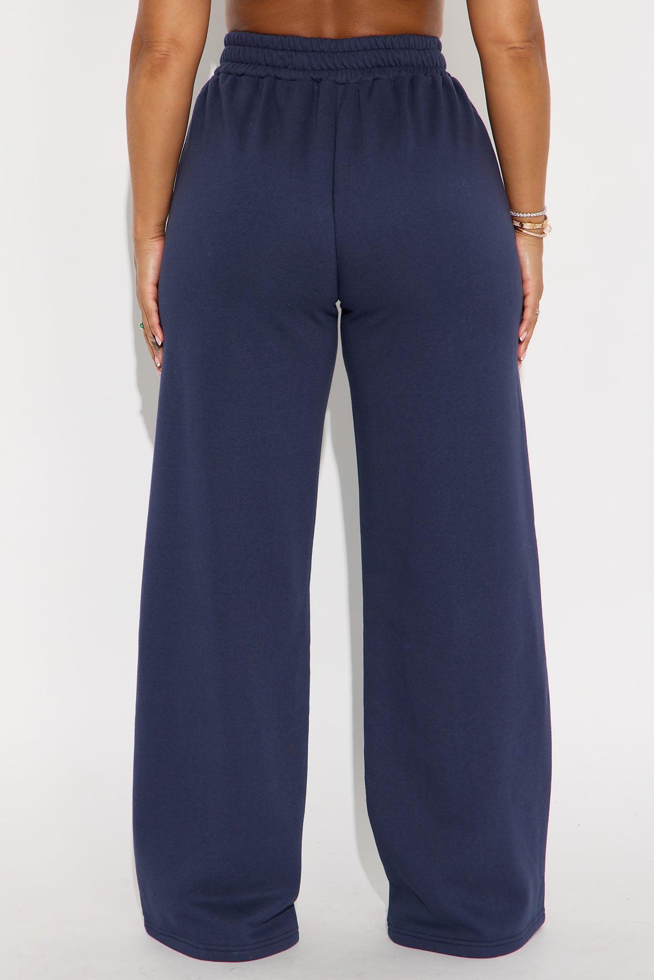 Cassandra Cross Over Lounge Pant - Navy Product Image