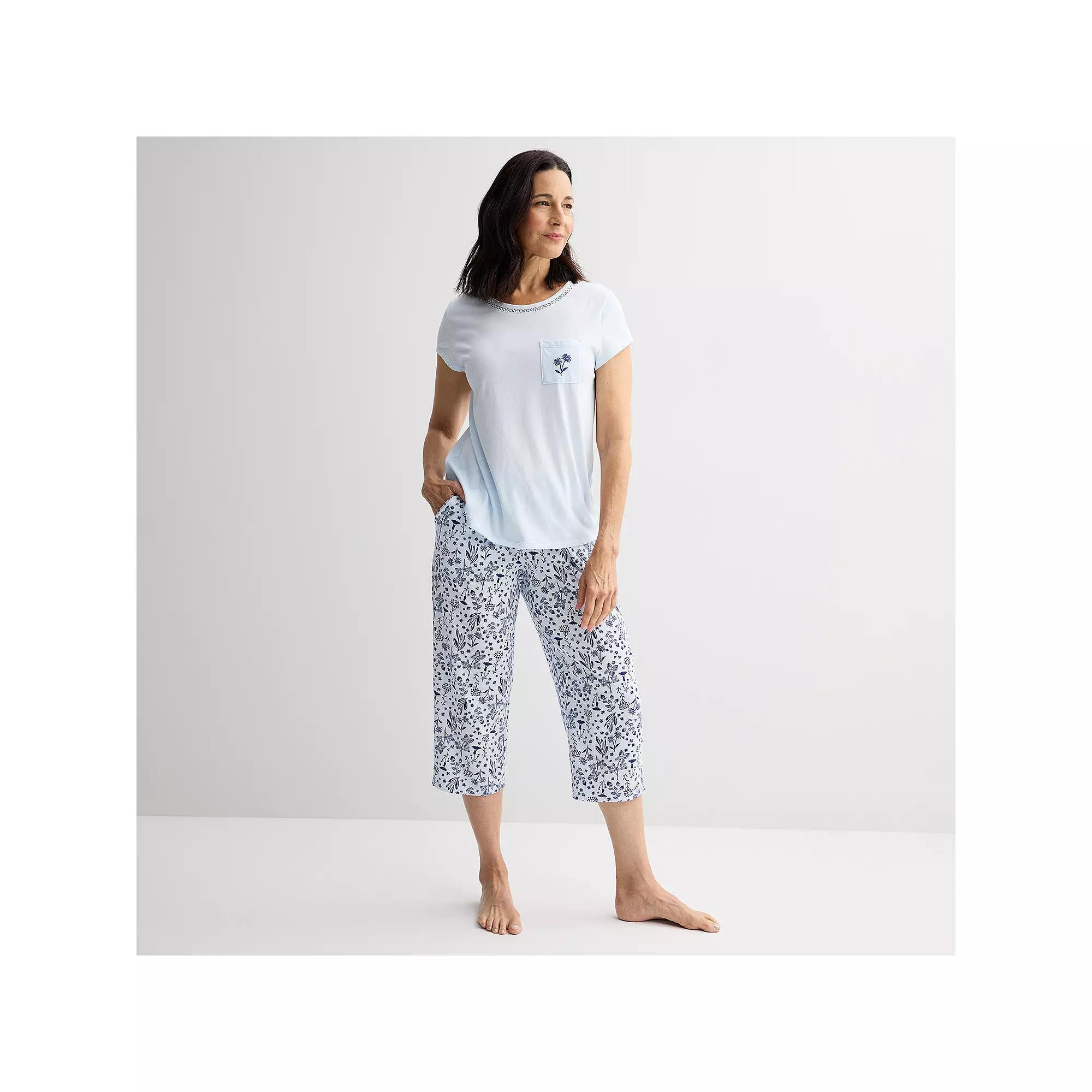 Women's Croft & Barrow® Mom's Day Sleep Set, Size: Small, Lovely Daisies Product Image