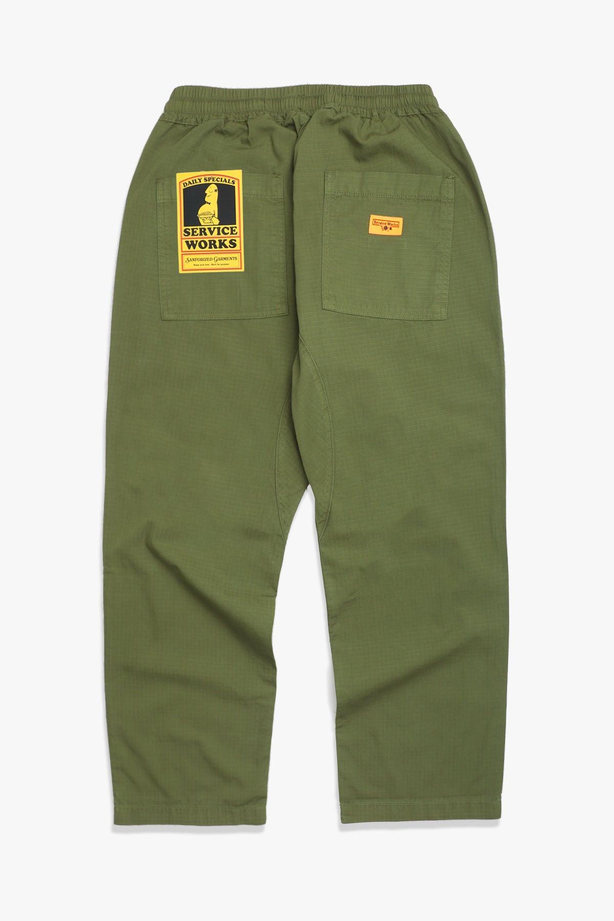 Service Works - Ripstop Chef Pants - Pesto Product Image