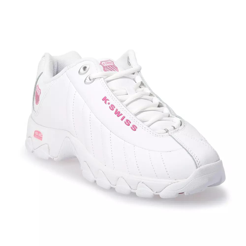 K-Swiss® ST329 CMF Women's Sneakers, Size: 8.5, White Shocking Pink Product Image