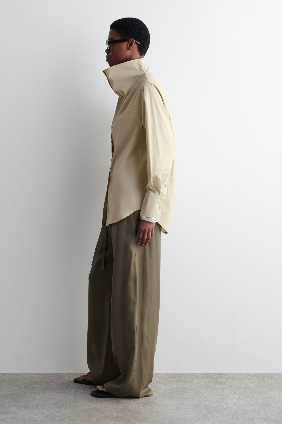 RELAXED FUNNEL-NECK SHIRT Product Image