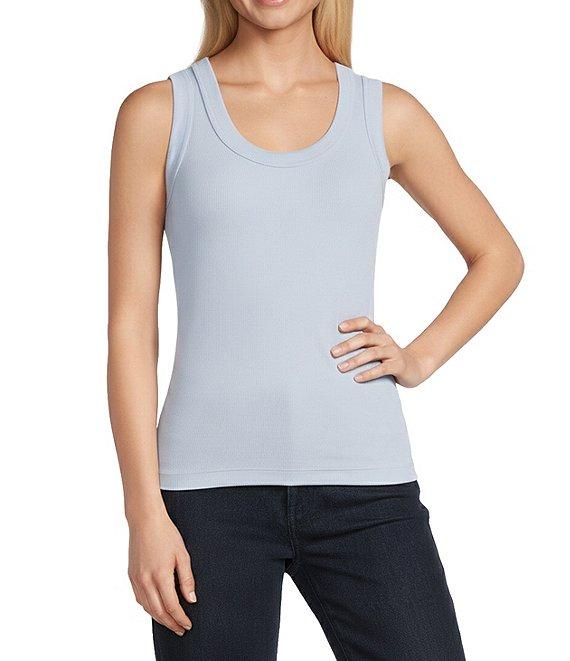 NIC + ZOE Perfect Rib Knit Scoop Neck Sleeveless Tank Product Image