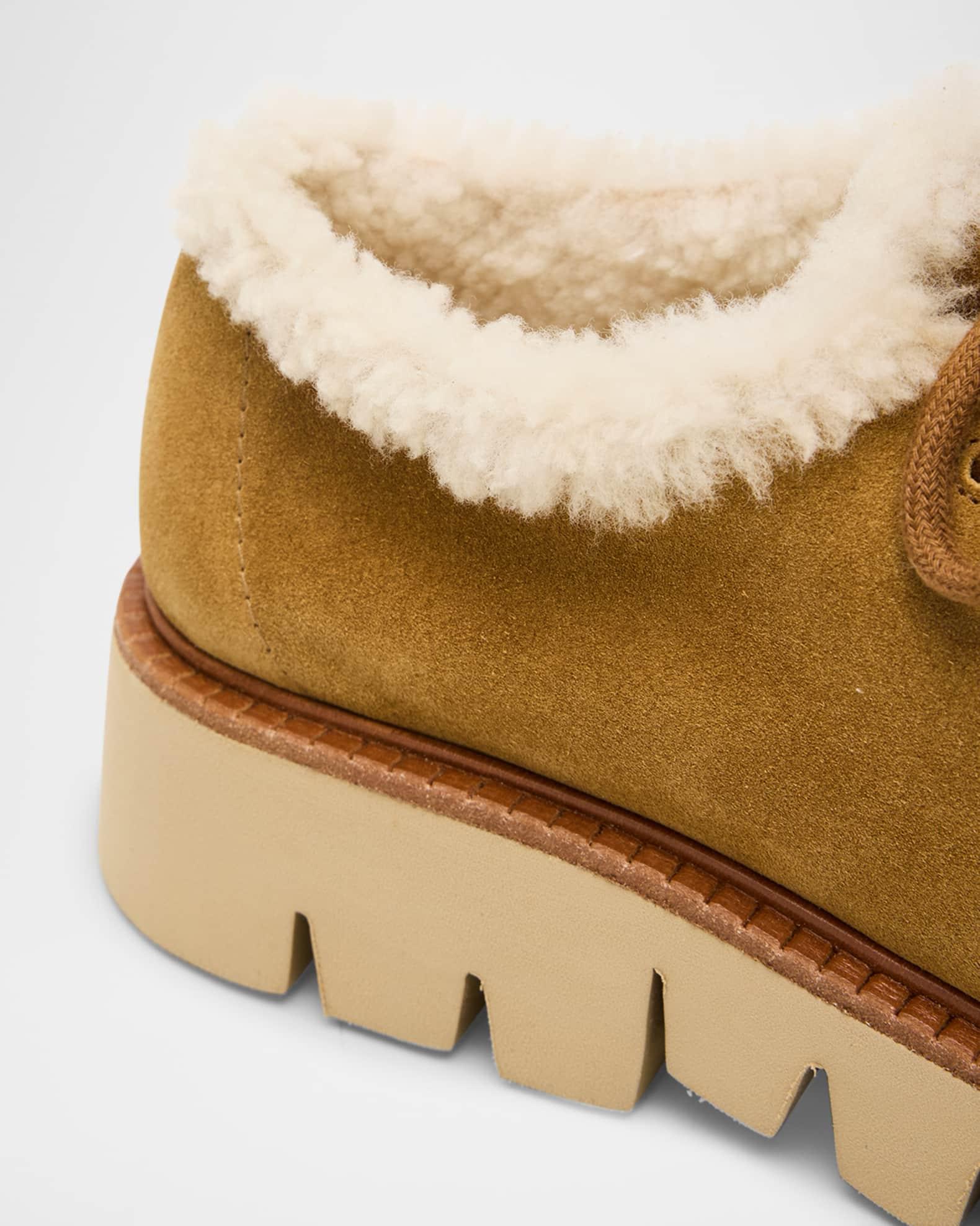 Soe Shearling-Lined Suede Chukka Boots Product Image