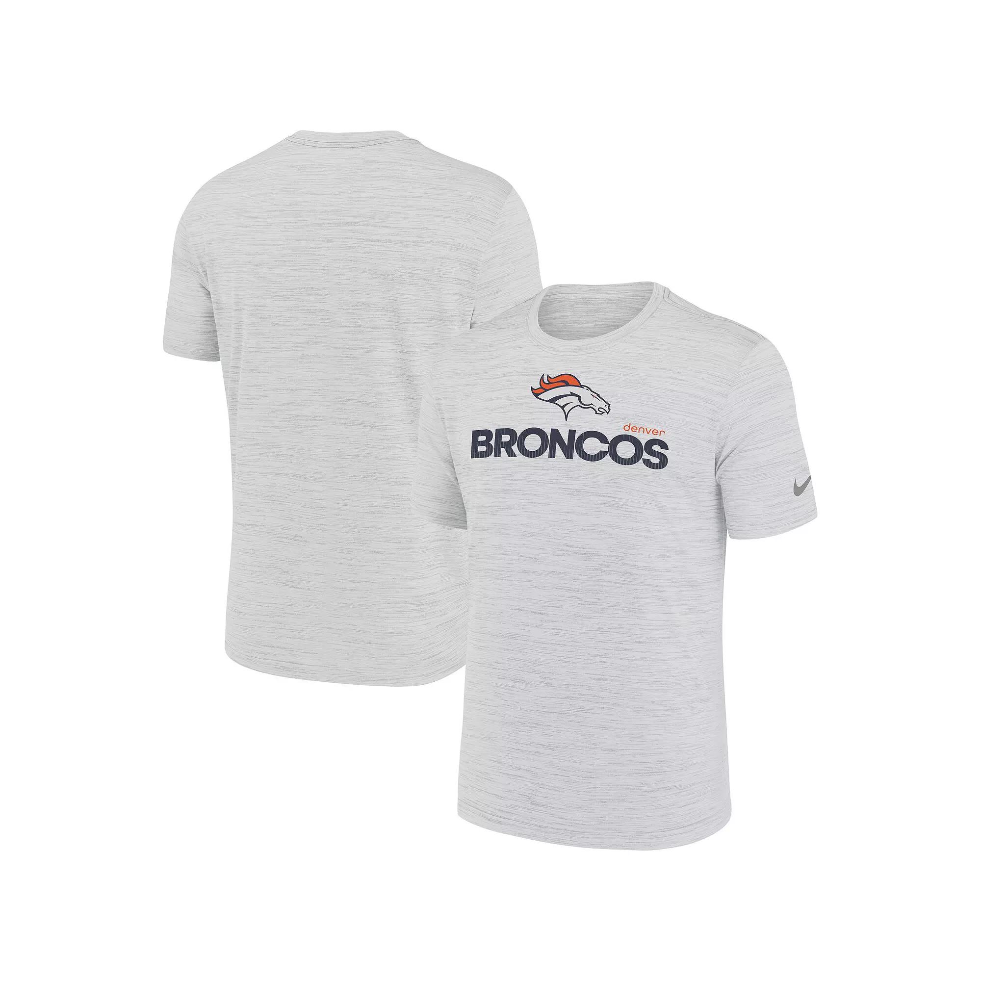 Men's Nike White Denver Broncos Blitz Velocity Modern Performance T-Shirt,  Product Image