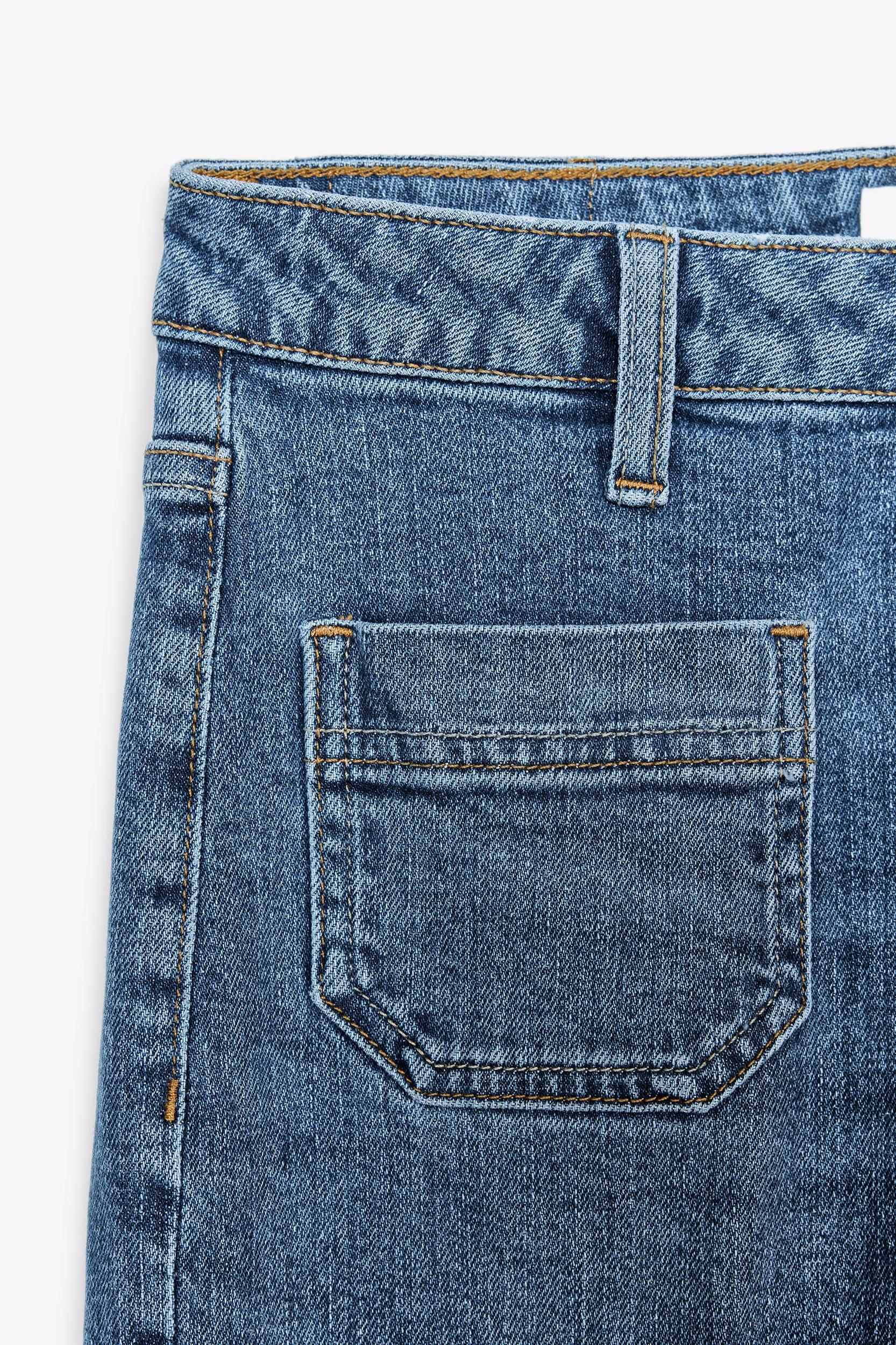 Z1975 HIGH-WAIST PATCH POCKET JEANS Product Image