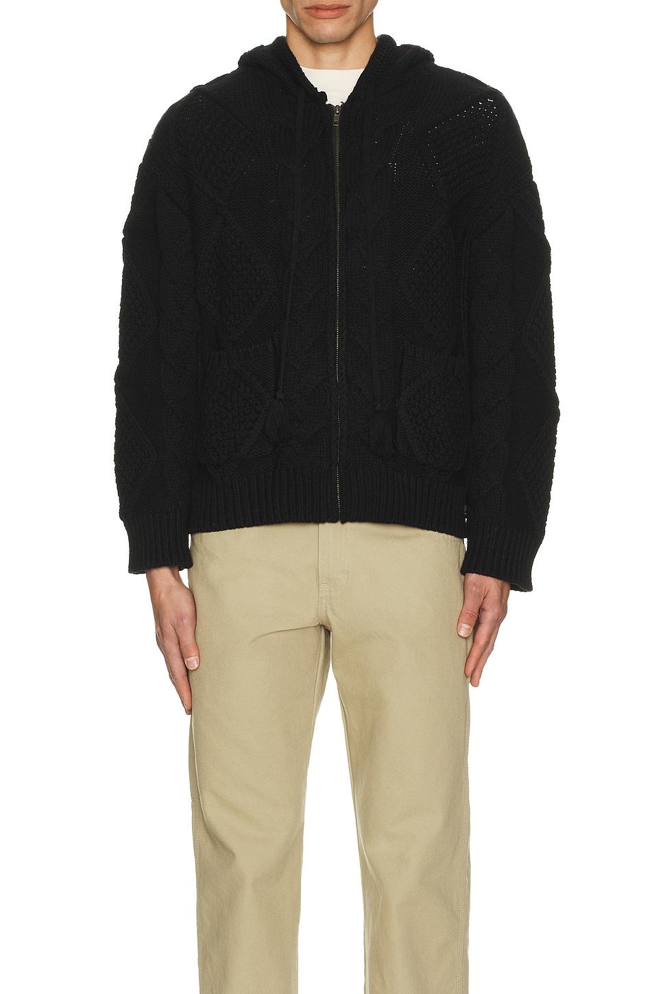 Cable Knit Hoodie Product Image