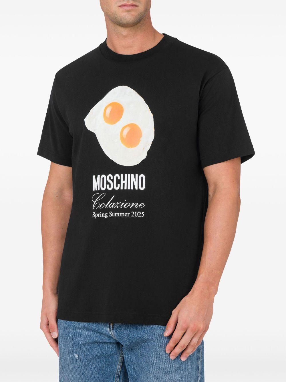 egg-print T-shirt Product Image