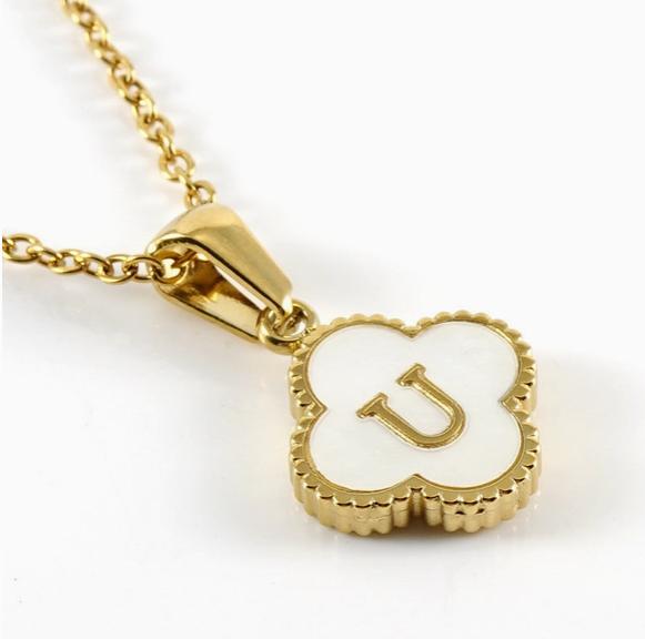 Clover Initial Necklace Product Image