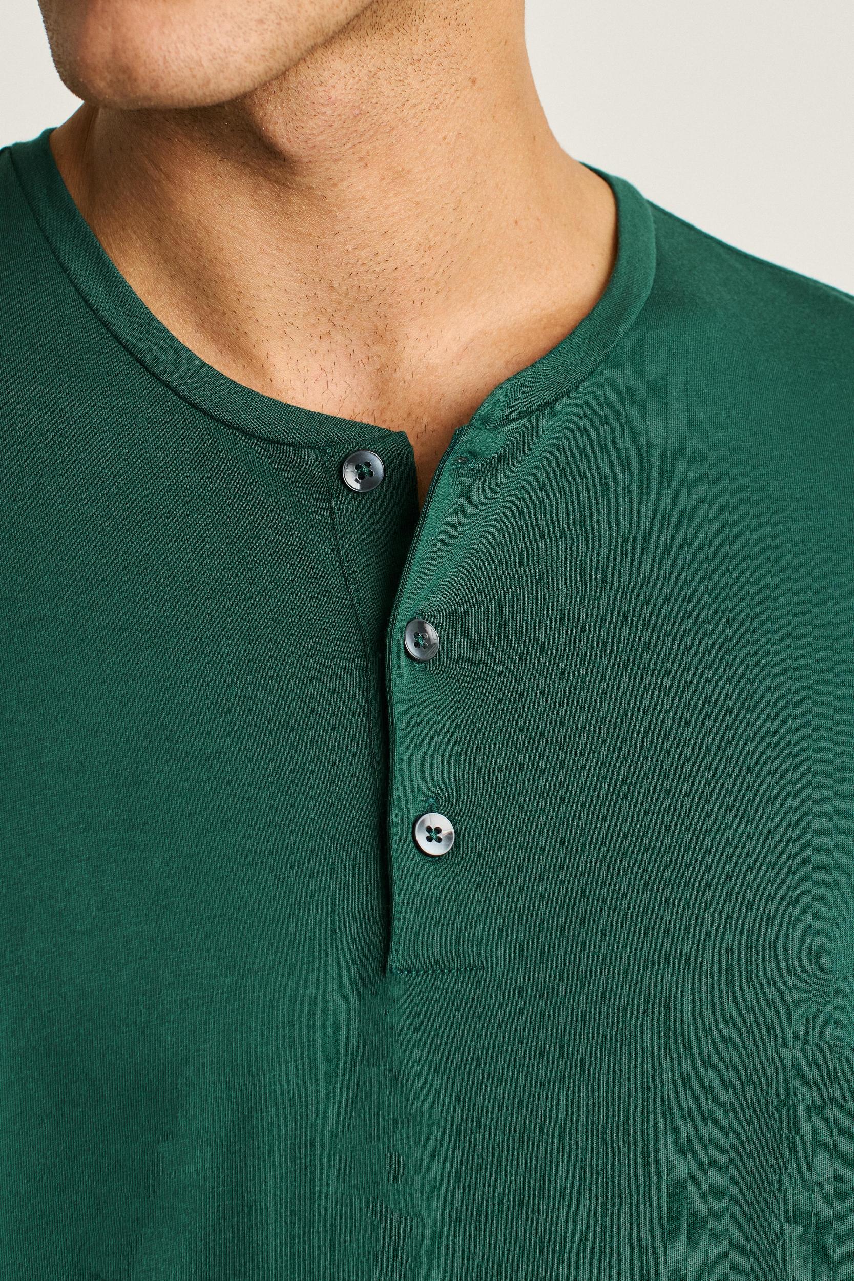 Pima Performance Long Sleeve Henley Product Image