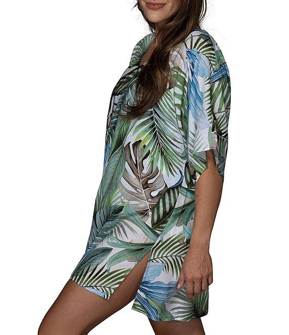 Jantzen Jungle Glam Celia V-Neck Tunic Swim Cover-Up Product Image