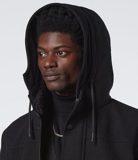 Andrew Marc Sport Palmer Long Sleeve Wool Blend Bomber Jacket Product Image