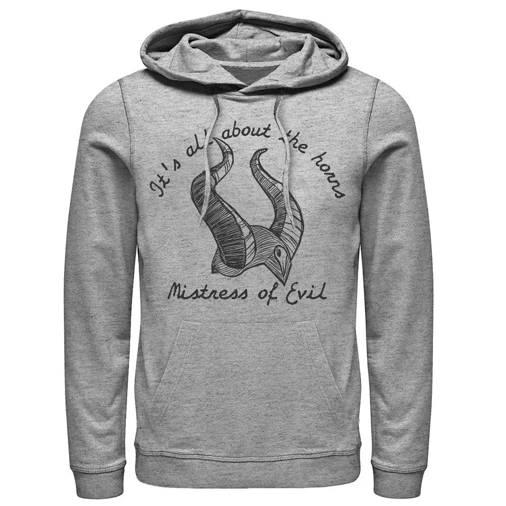 Disney's Maleficent It's All About The Horns Sketch Men's Hoodie,  Product Image