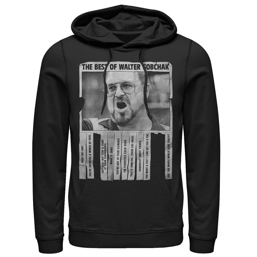 Men's Big Lebowski Walter Best Of Quotes Flyer Hoodie,  Product Image