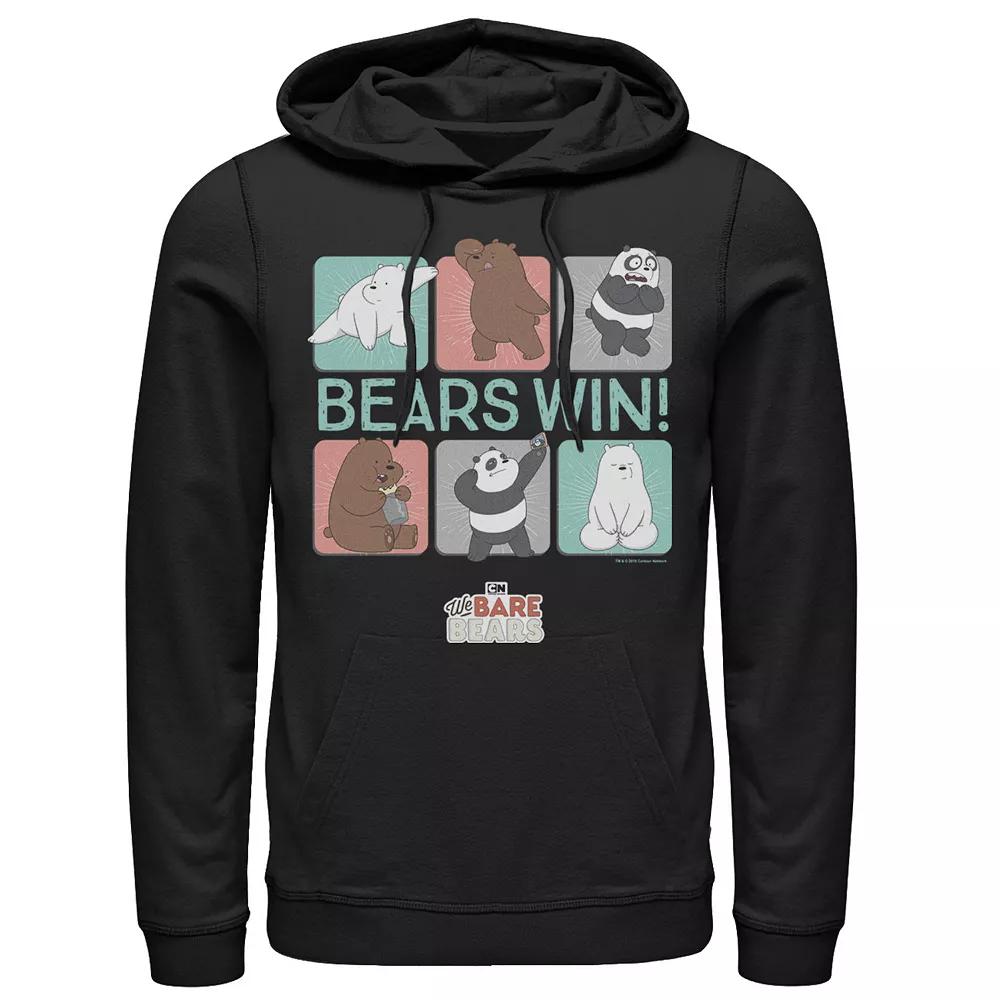 Men's We Bare Bears Bears Win Character Panels Hoodie,  Product Image