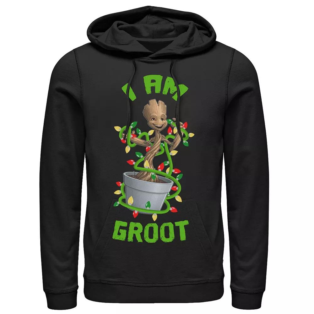 Men's Marvel Christmas I Am Groot Cartoon Hoodie, Boy's,  Product Image