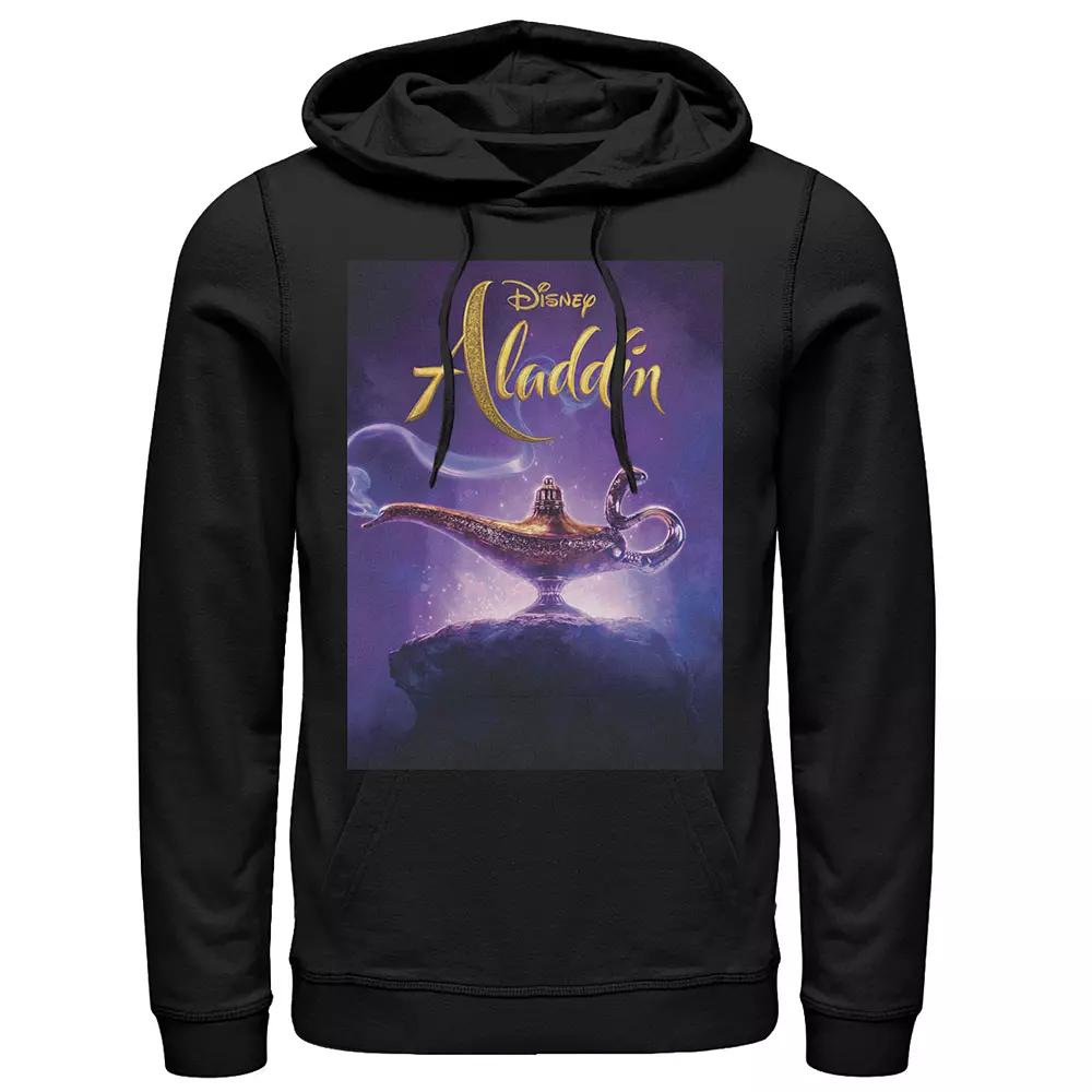 Disneys Aladdin Mens Lamp Poster Graphic Hoodie Product Image