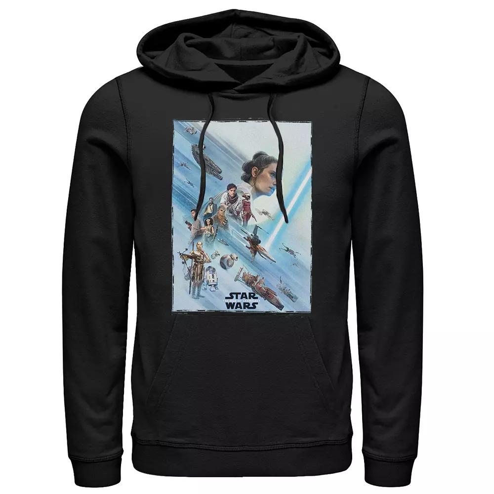 Men's Star Wars: The Rise Of Skywalker Babu Frik Pastel Stars Hoodie,  Product Image