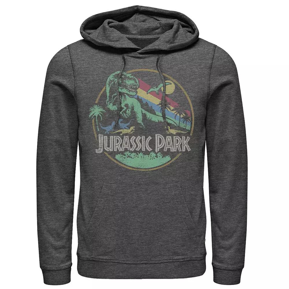 Men's Jurassic Park Retro Circle Hoodie,  Product Image