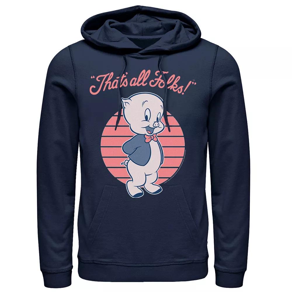 Men's Looney Tunes Porky Pig That's All Folks Hoodie,  Product Image