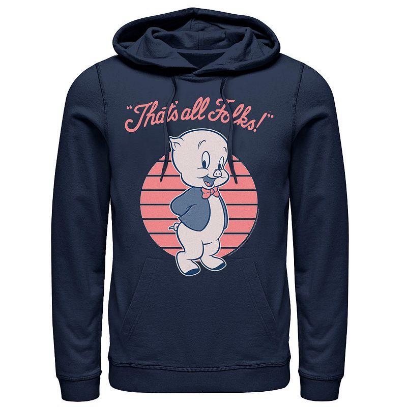Men's Looney Tunes Porky Pig That's All Folks Hoodie,  Product Image