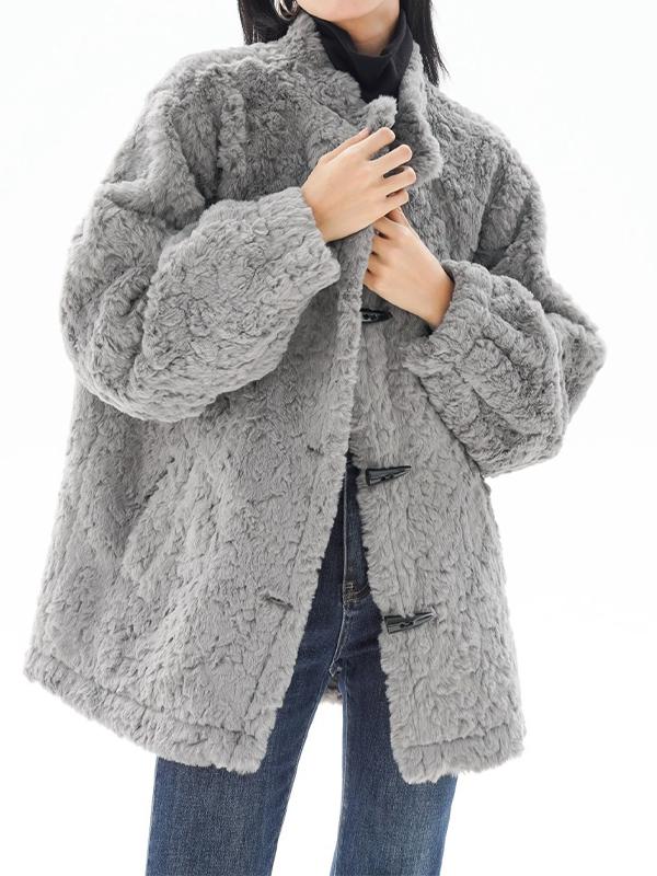 Vintage Fuzzy Horn Buckle Jacket Product Image