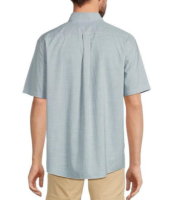 Gold Label Roundtree & Yorke Non-Iron Short Sleeve Gingham Print Sport Shirt Product Image