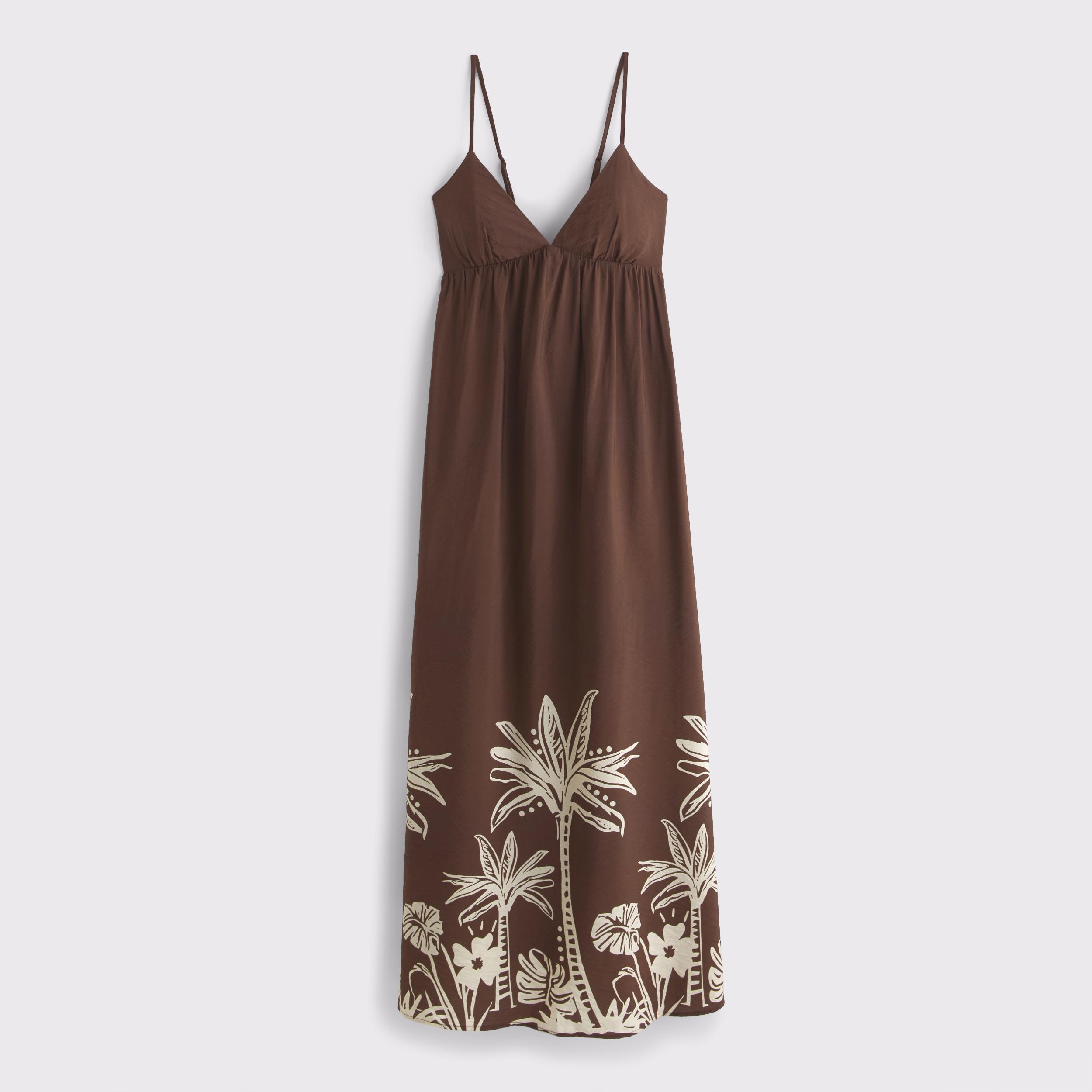 Bra-Free Clasp-Back Flowy Maxi Dress Product Image