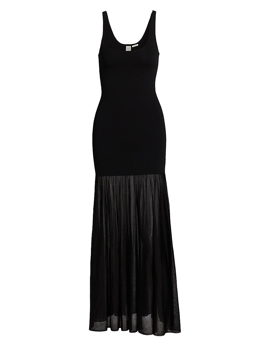 Womens Evening Pliss Tank Dress Product Image