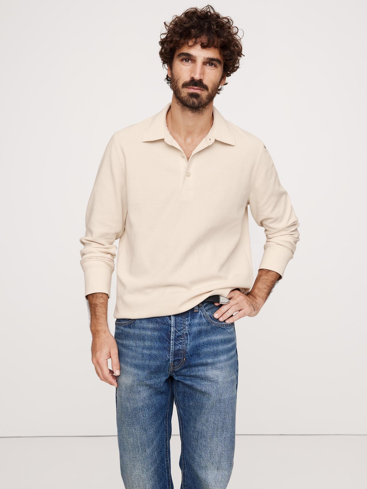 Waffle-Knit Polo Product Image