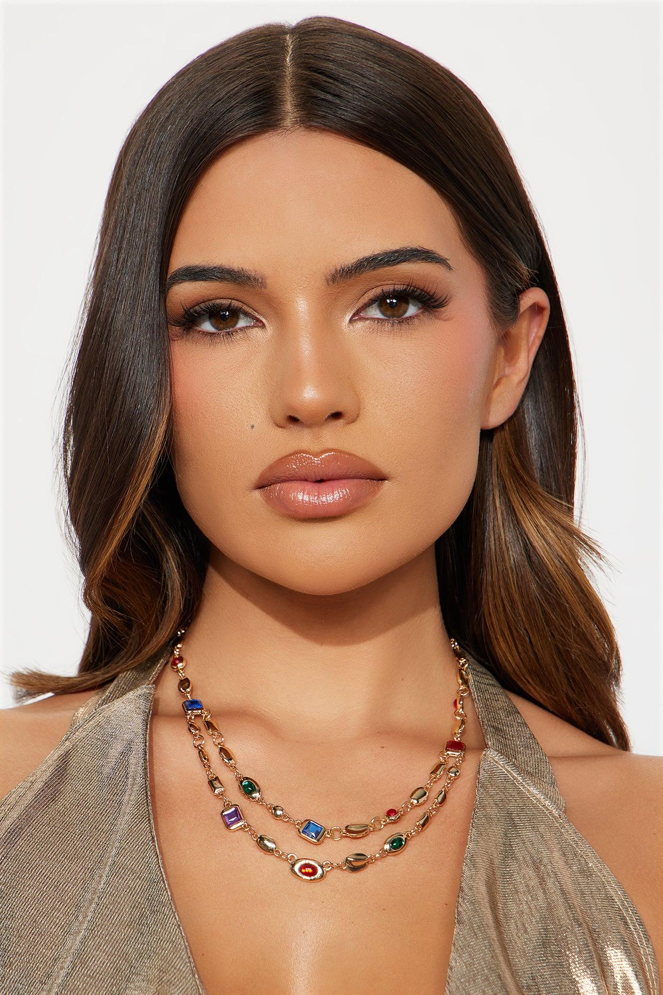 The Truest Gem Layered Necklace - Gold Product Image