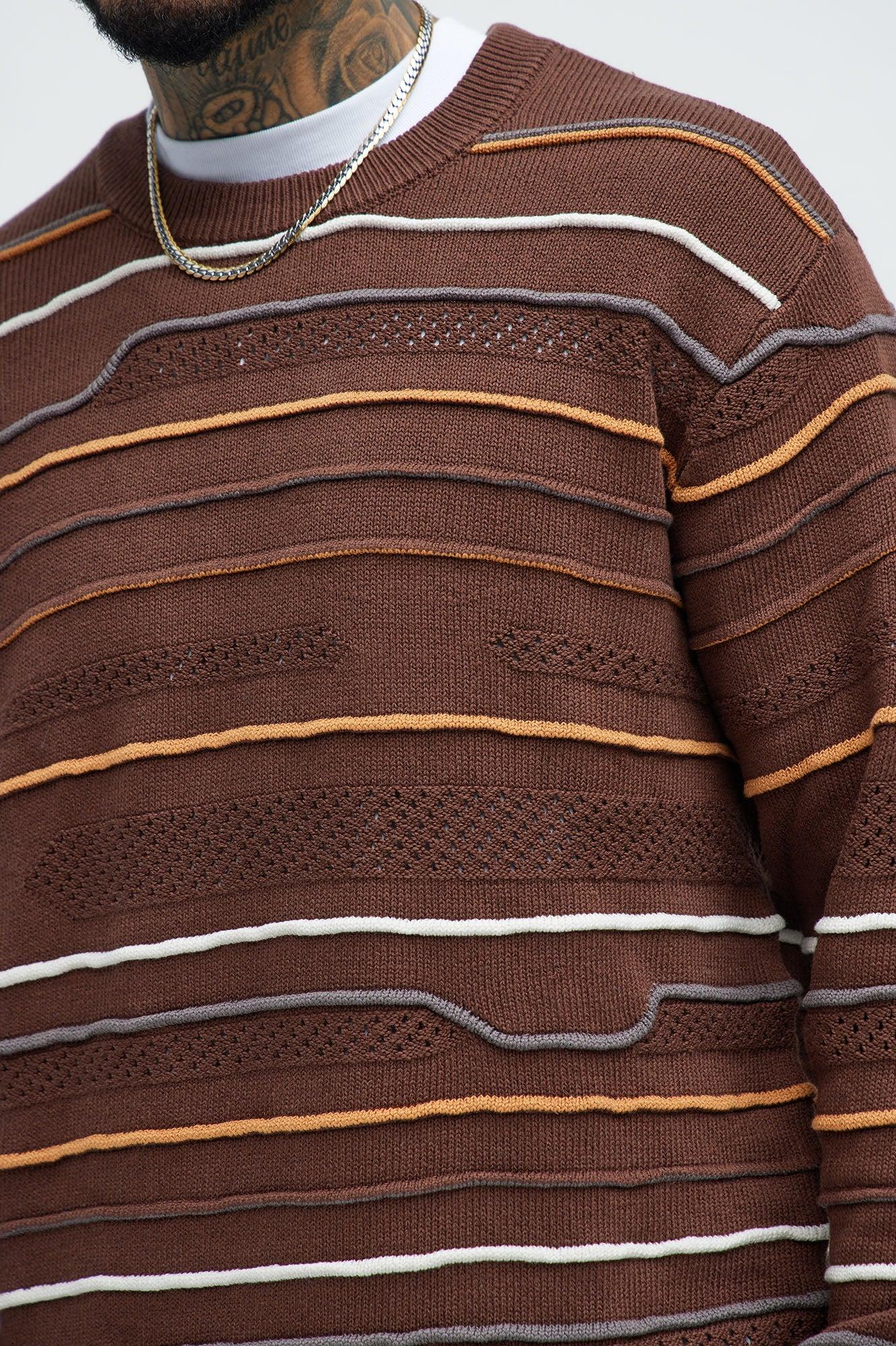 Dreamer Crewneck Sweater - Brown/combo Product Image