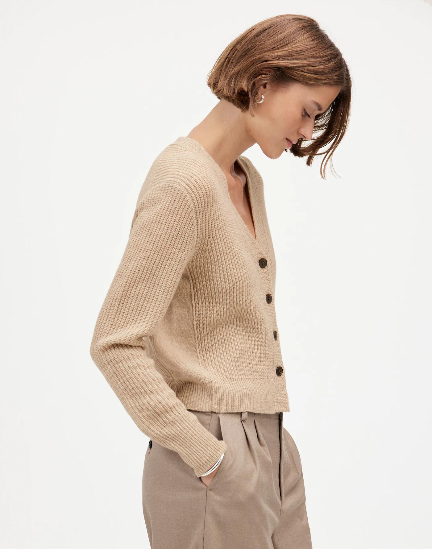 SoftWool Button-Front Cardigan Product Image