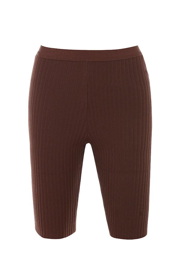 Verona  chocolate bandage cycle shorts Product Image