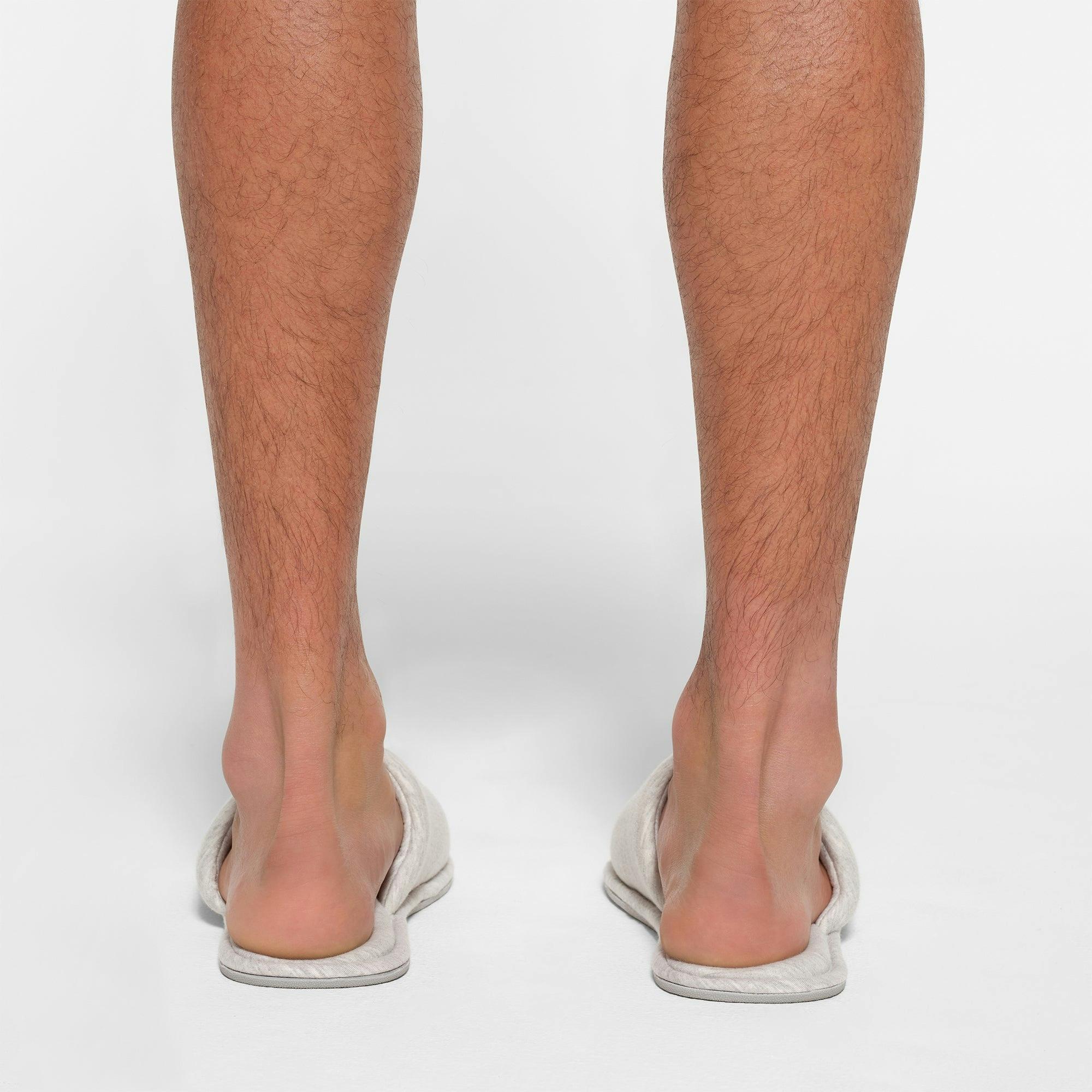 MENS COTTON SLIPPER | LIGHT HEATHER GREY Product Image