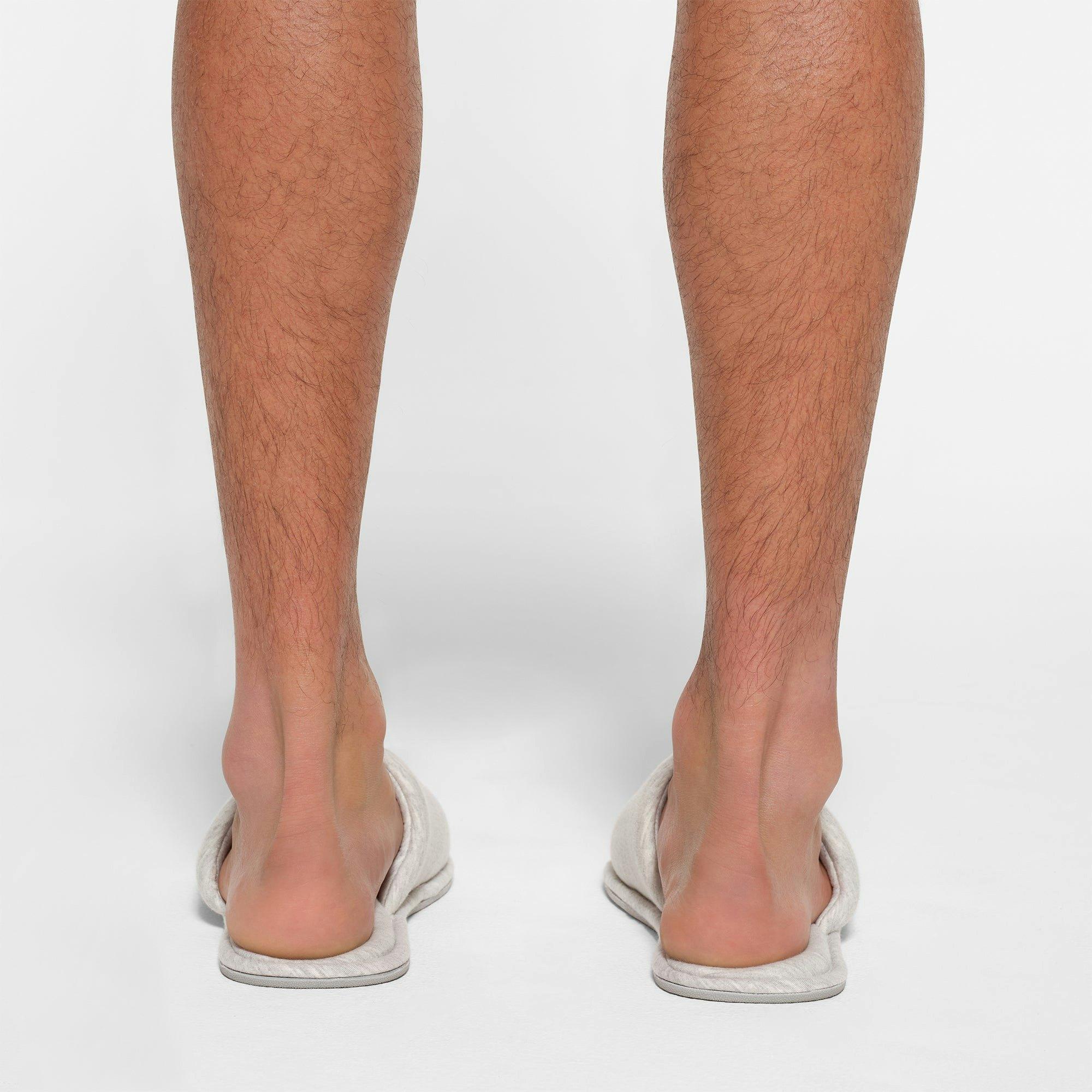 MENS COTTON SLIPPER | LIGHT HEATHER GREY Product Image