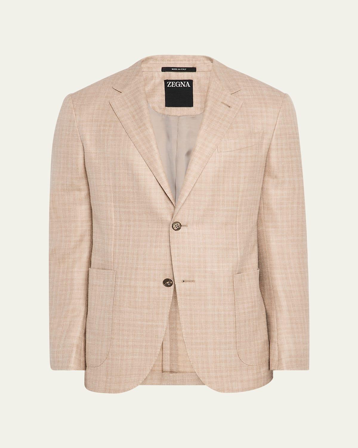 Men's Tonal Plaid Sport Coat Product Image