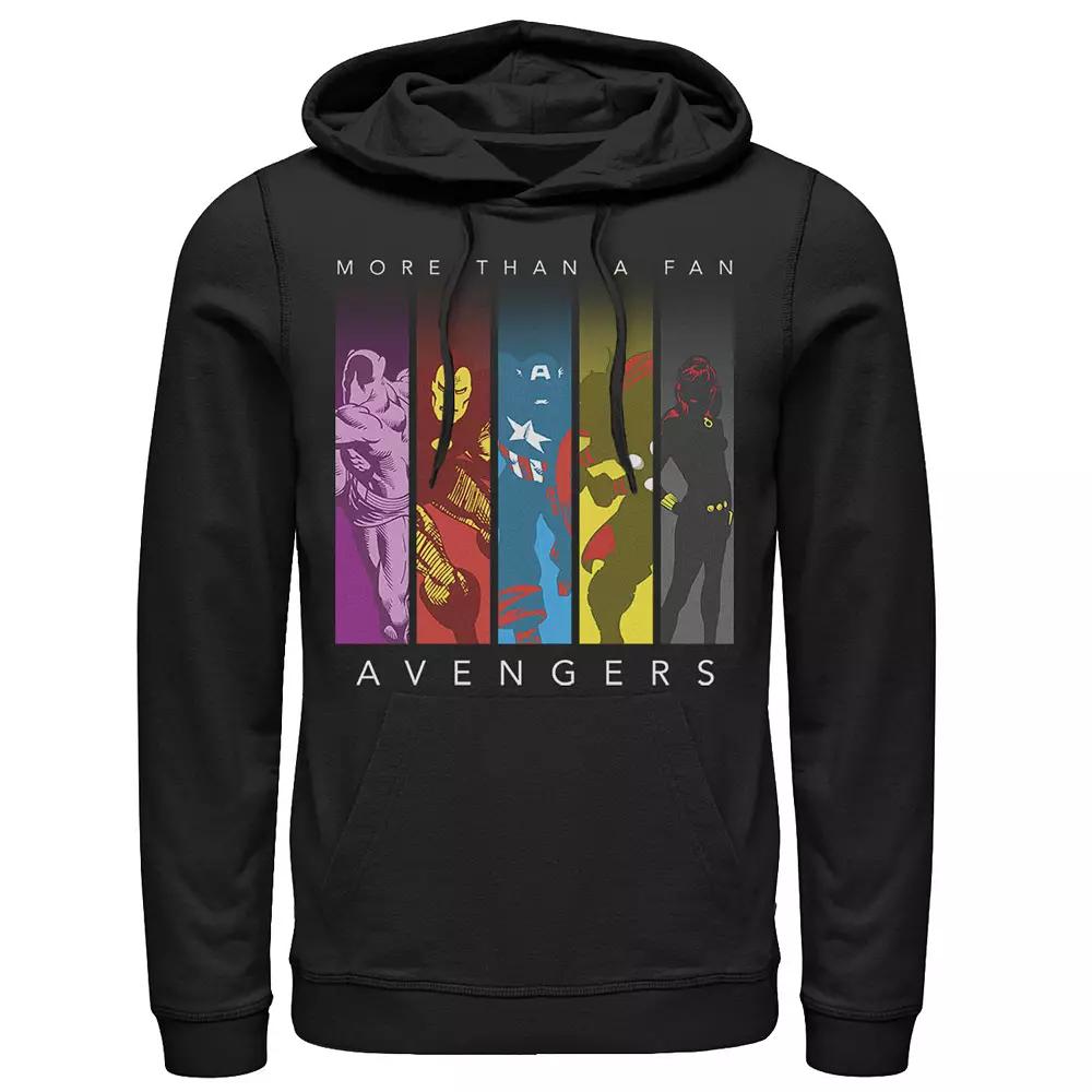 Men's Marvel Avengers More Than A Fan Colorful Panel Silhouette Hoodie,  Product Image