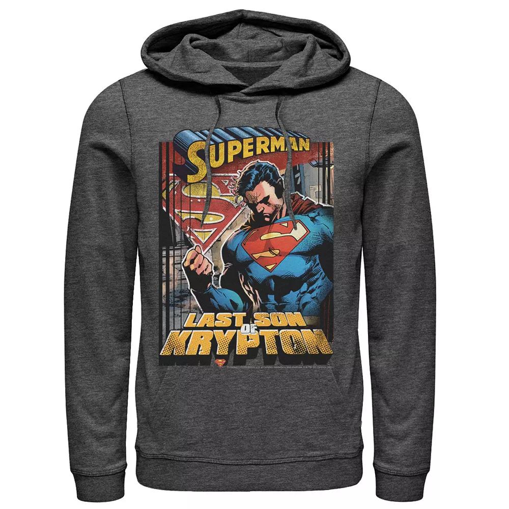 Mens DC Comics Superman Last Son Of Krypton Text Poster Hoodie, Men's,  Product Image