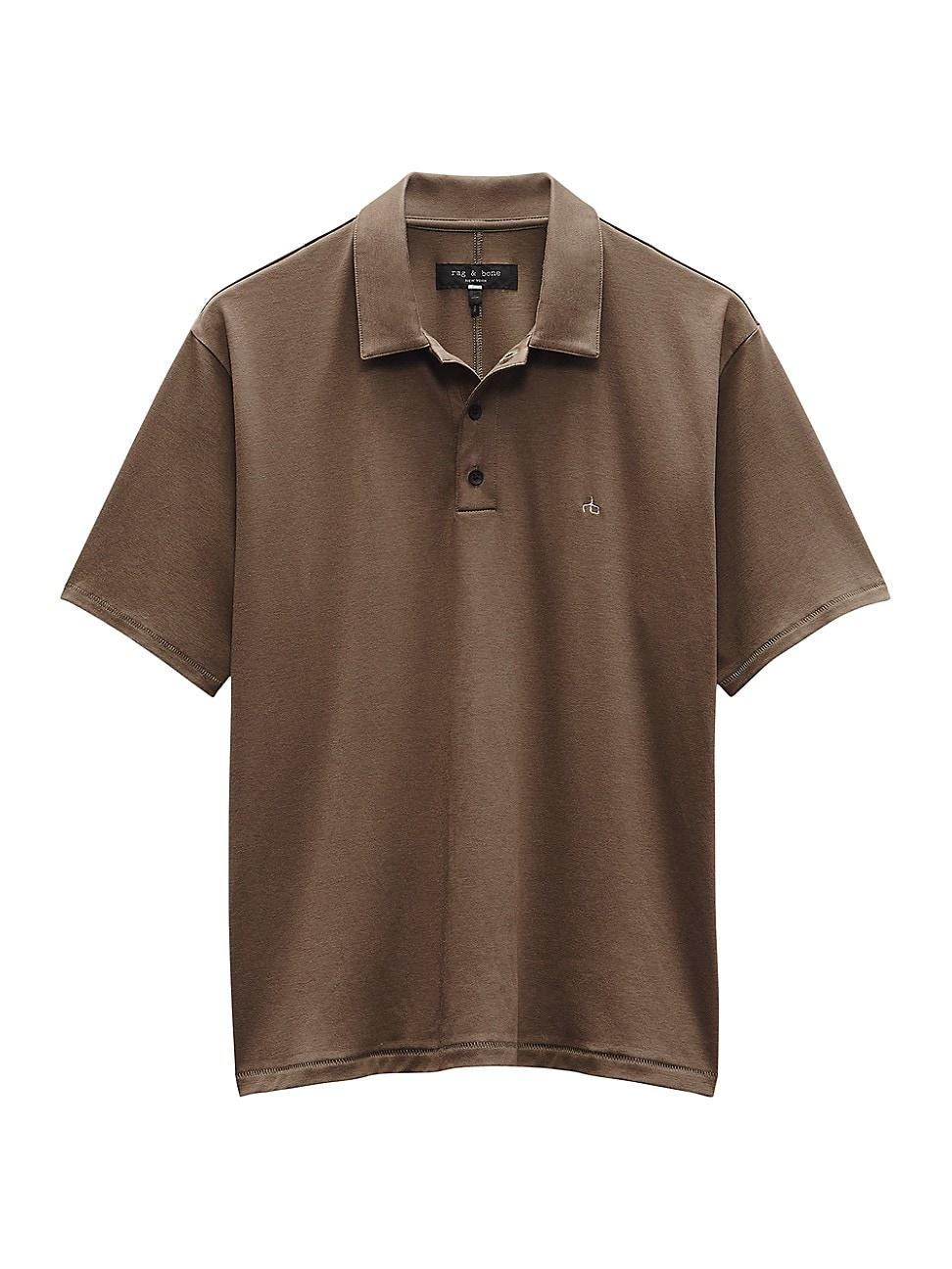 Mens Logo Stretch Cotton Polo Shirt Product Image
