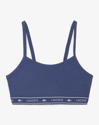 Stretch Cotton Logo Band Bralette Product Image