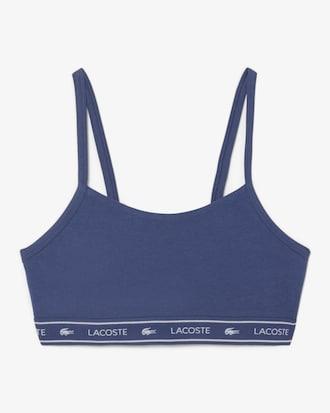 Stretch Cotton Logo Band Bralette Product Image