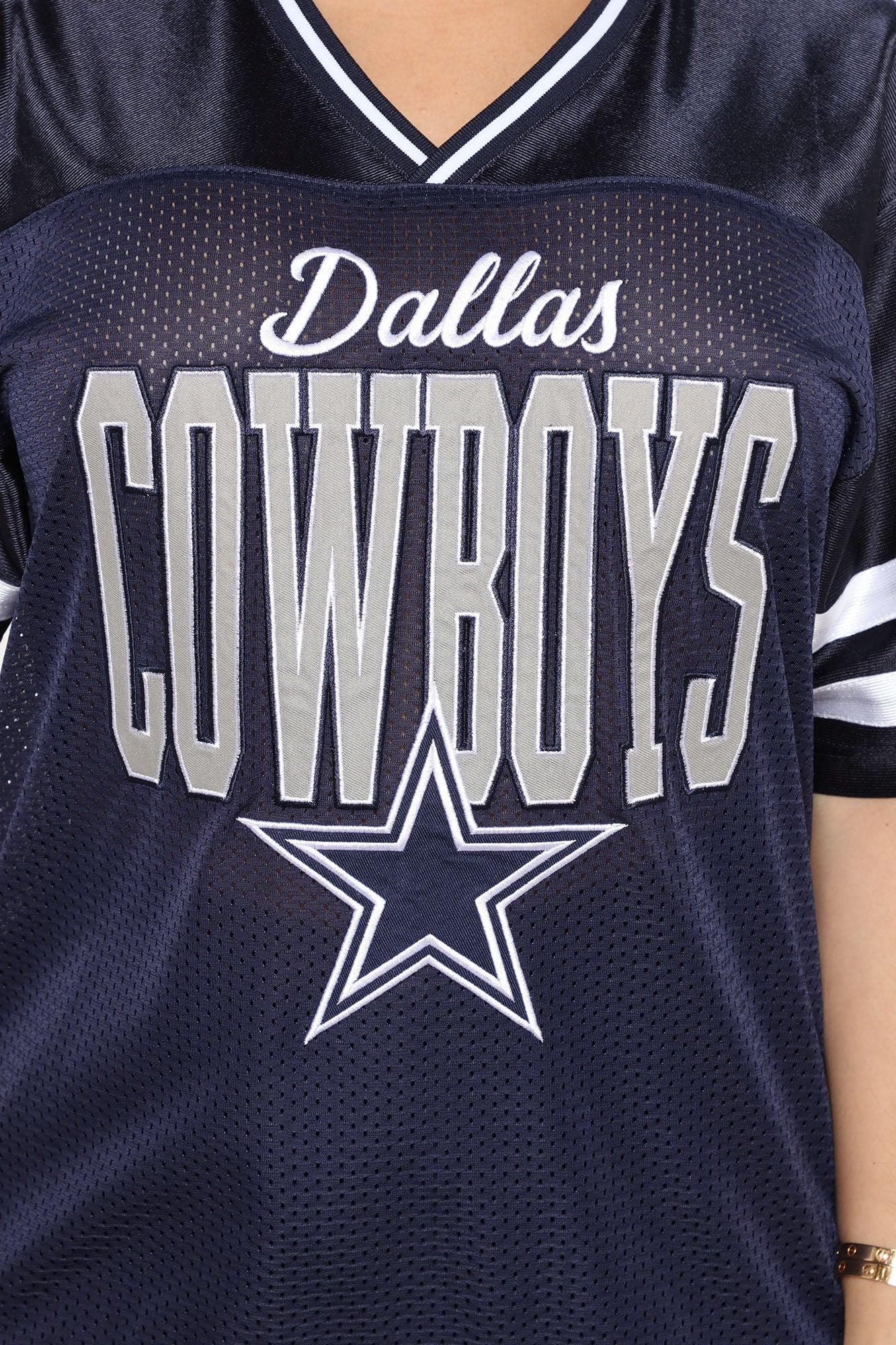 NFL Ain't No Rookie Cowboys Mesh Top - Navy Product Image