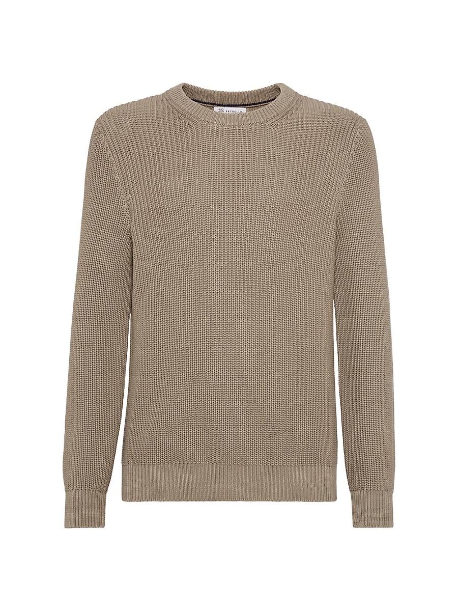Mens Cotton Half English Rib Sweater Product Image